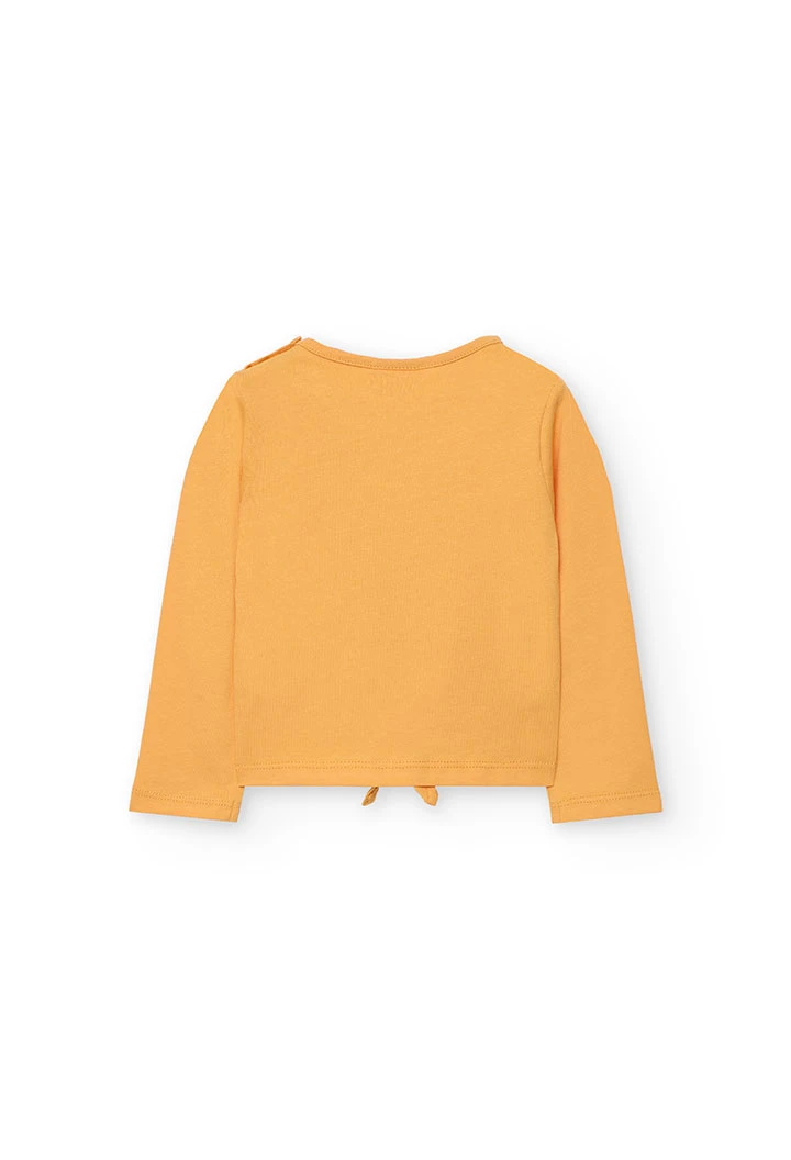Girl´s yellow knit T-shirt