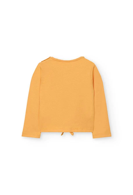 Girl´s yellow knit T-shirt