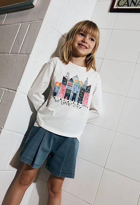 Blaue Denim-Rock-Shorts