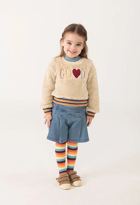 Gonna-pantaloncino in denim blu