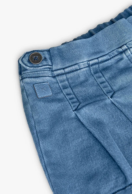 Blaue Denim-Rock-Shorts