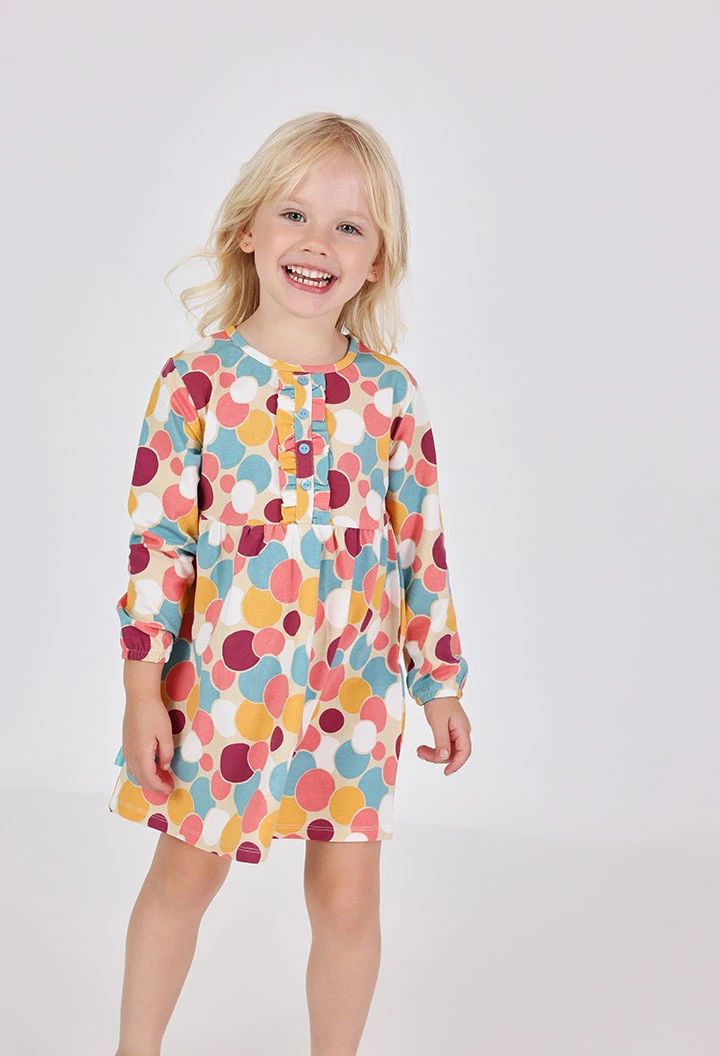 Multicoloured printed dress