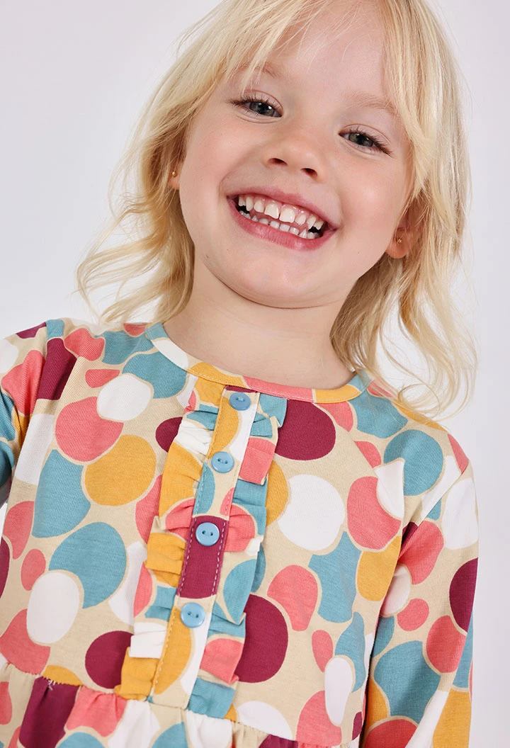 Multicoloured printed dress