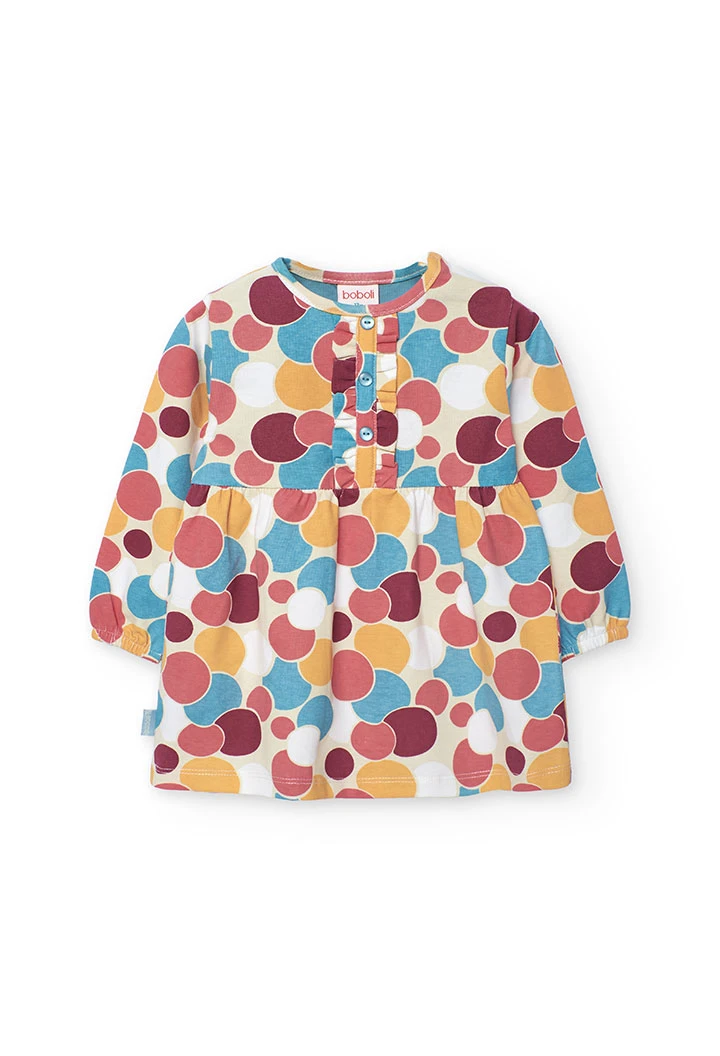 Multicoloured printed dress