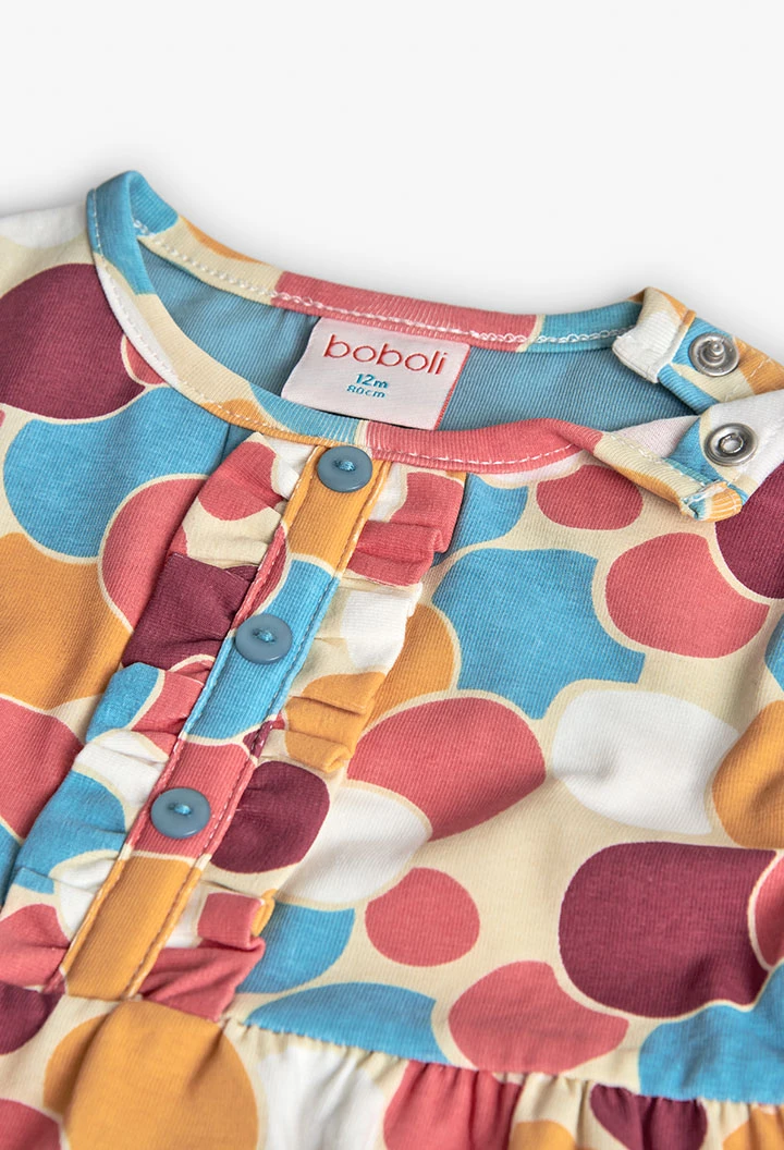 Multicoloured printed dress