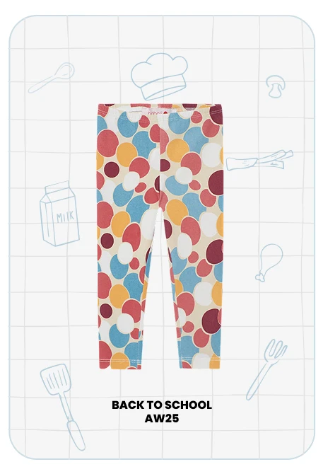 Leggings en maille imprimée cercles