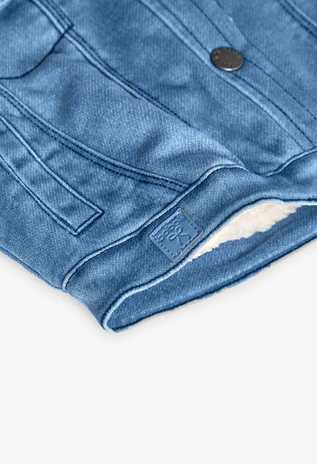 Veste en denim fille bleu