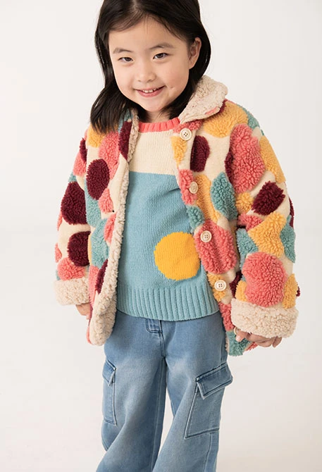 Veste fille imprimée