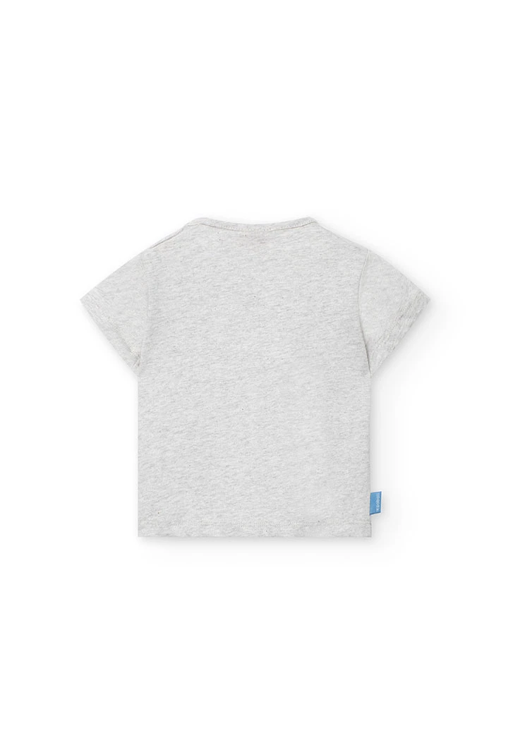 T-shirt menina de malha crua animal