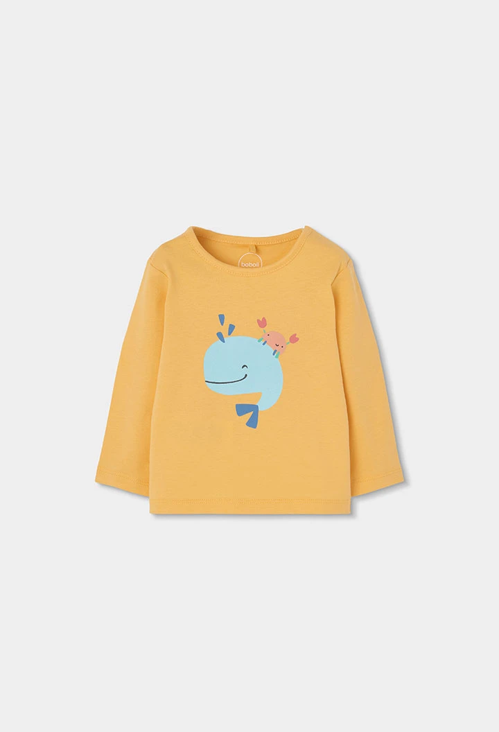 Yellow cotton baby set