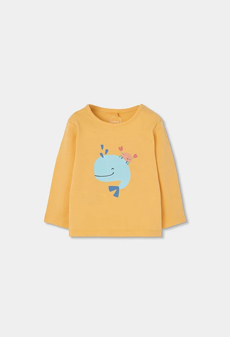 Conjunto bebé algodão amarelo