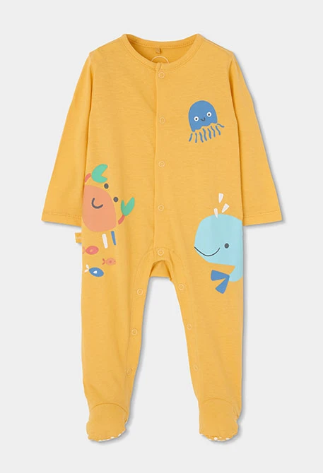 Pijama nadó cotó groc