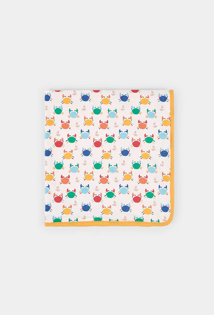 Couverture bébé en coton imprimé