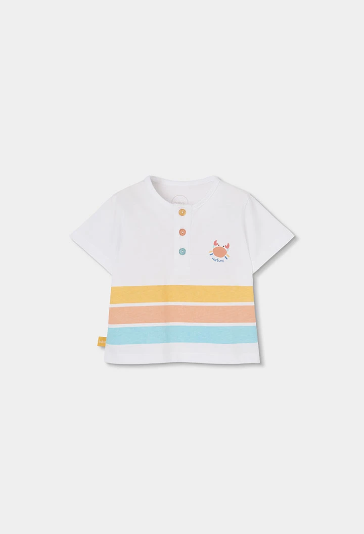 Conjunto algodão branco bebé
