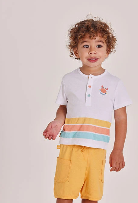 Ensemble coton blanc bébé