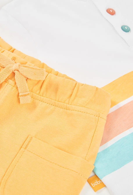 Ensemble coton blanc bébé