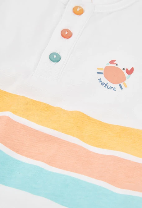 Ensemble coton blanc bébé