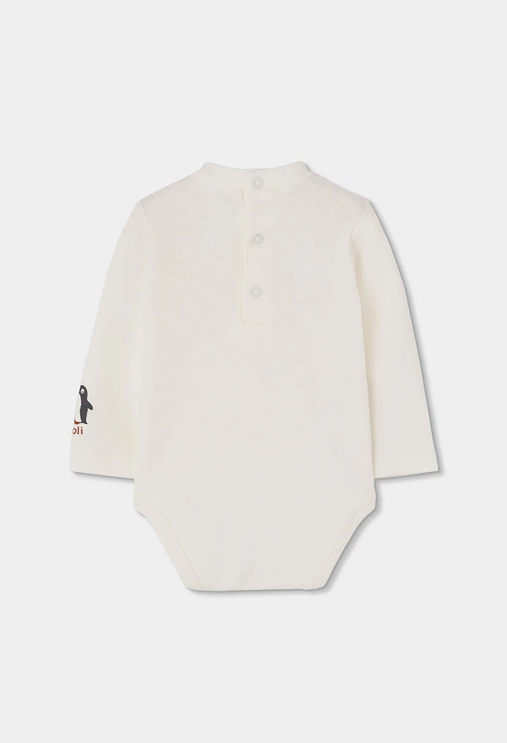 Conjunto bebé cinzento vigoré estampado pinguim
