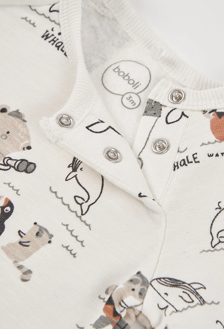 Strickset Baby Junge Tierprint