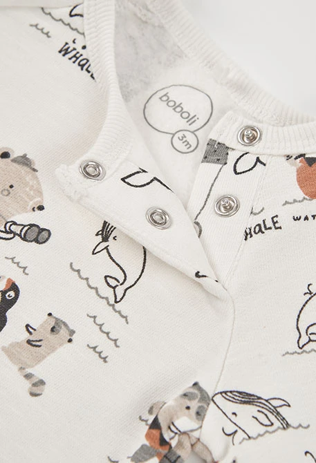 Strickset Baby Junge Tierprint