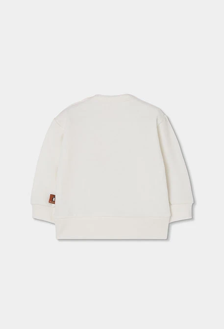 Conjunto punto bebé niño blanco estampado pingüinos
