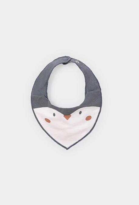 Pack 2 baberos bebé blanco estampado animales