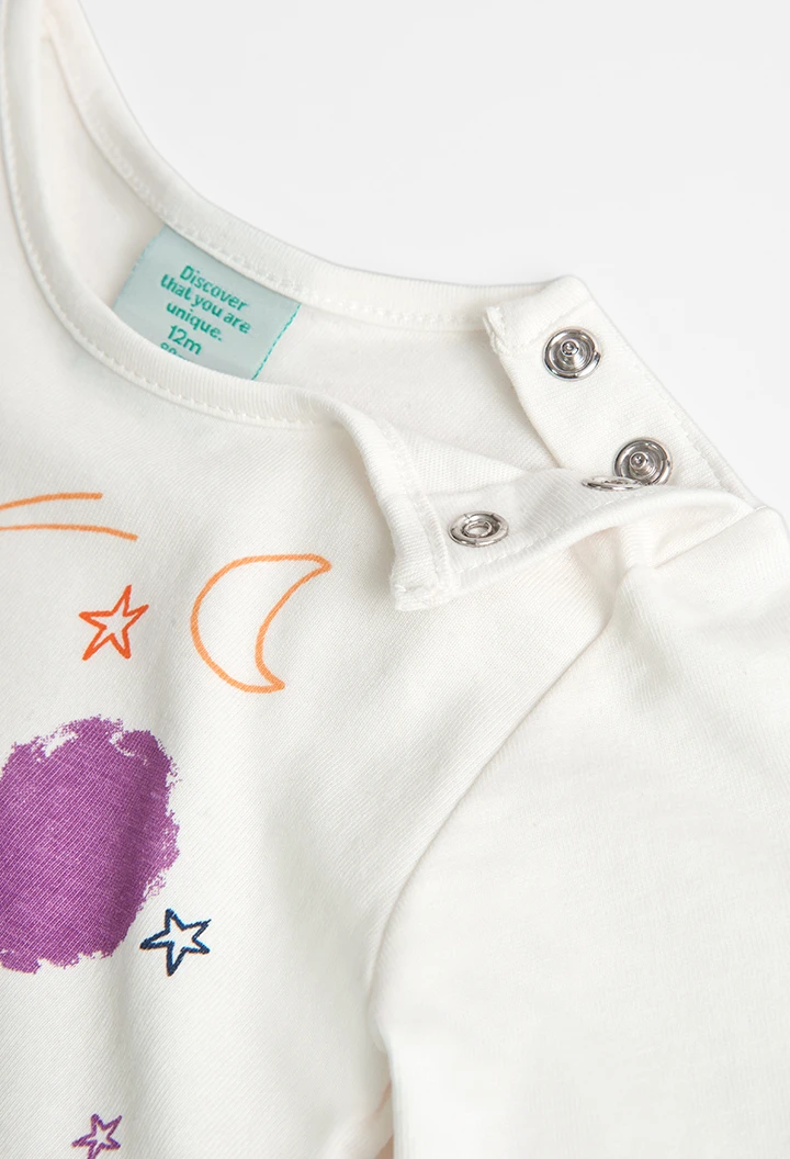 Camiseta punto de bebé niña "dibujo niña" -BCI
