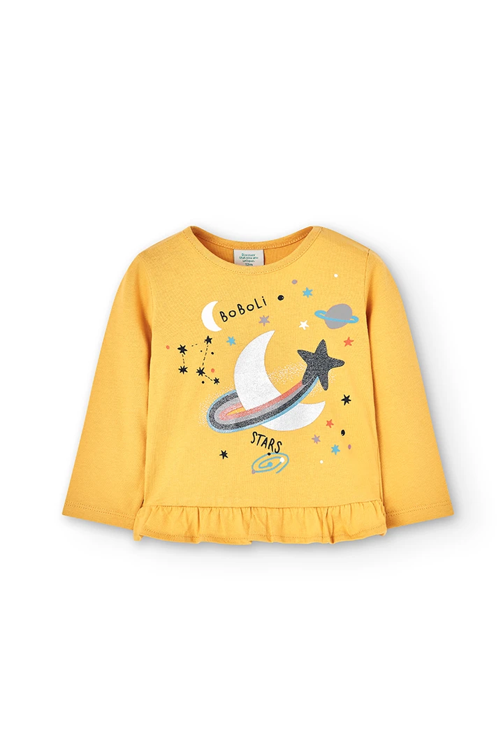 Knit t-Shirt for baby girl -BCI