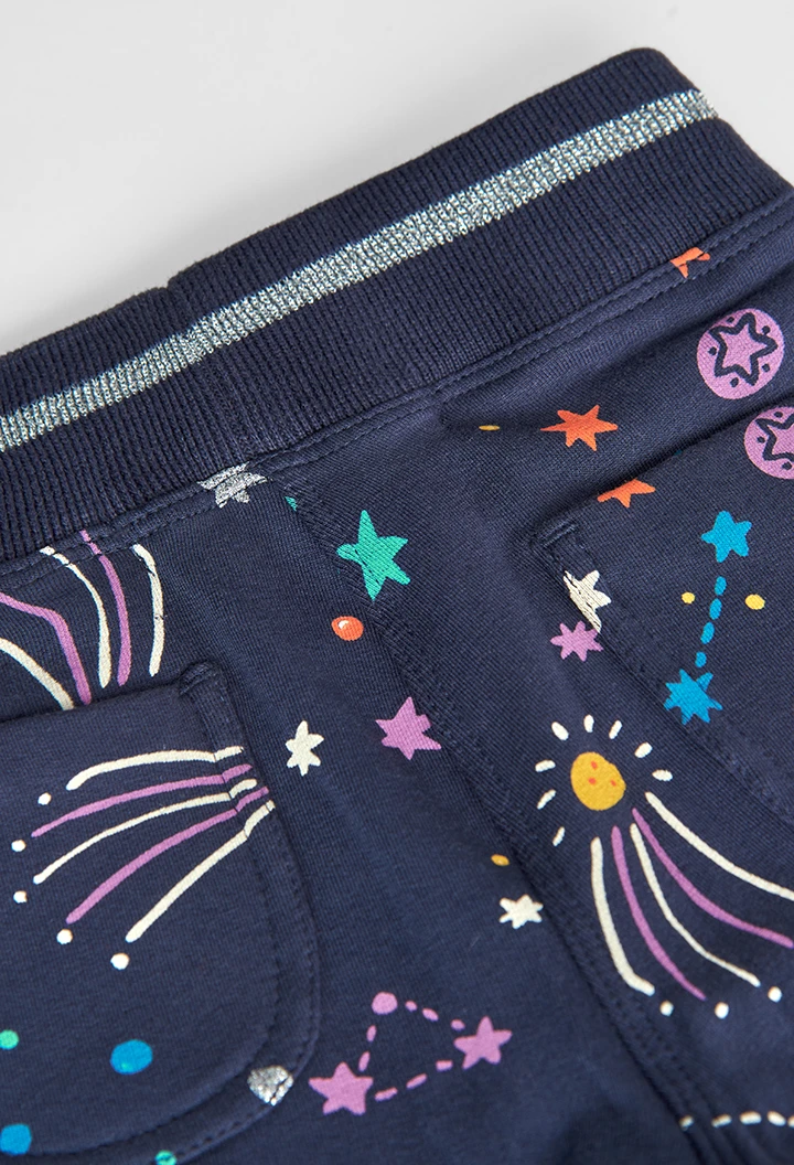 Pantalón felpa de bebé estampado del espacio-BCI