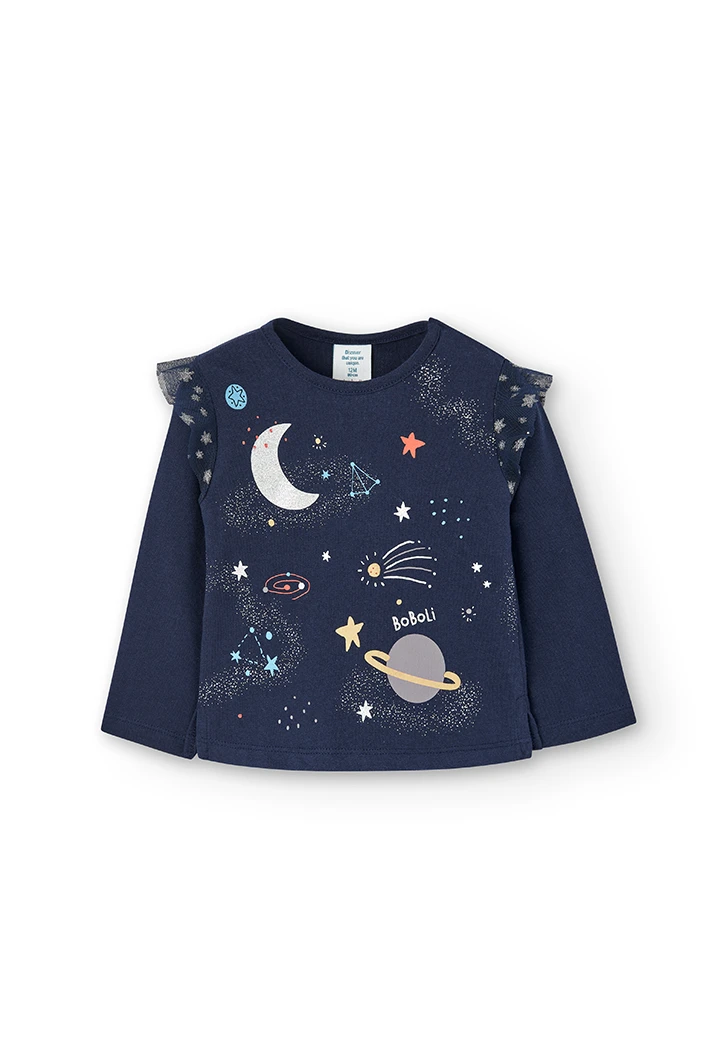 Camiseta malha para o bebé menina -BCI