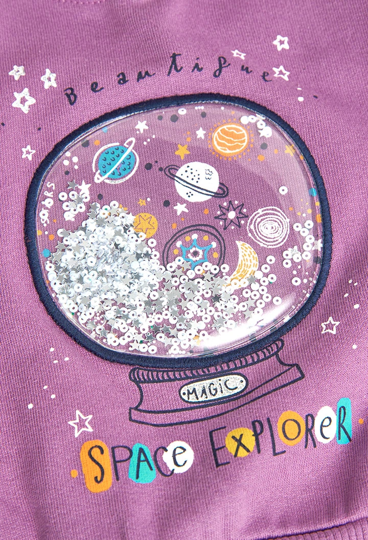 Sweatshirt felpa para o bebé menina -BCI
