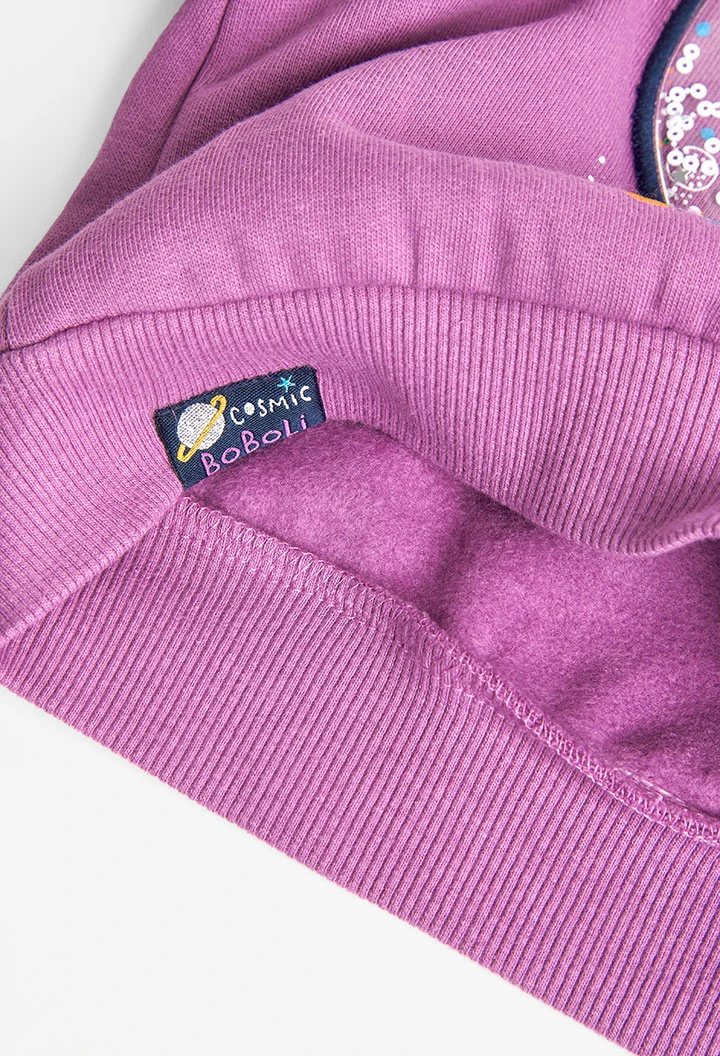 Sweat en molleton pour bébé fille -BCI