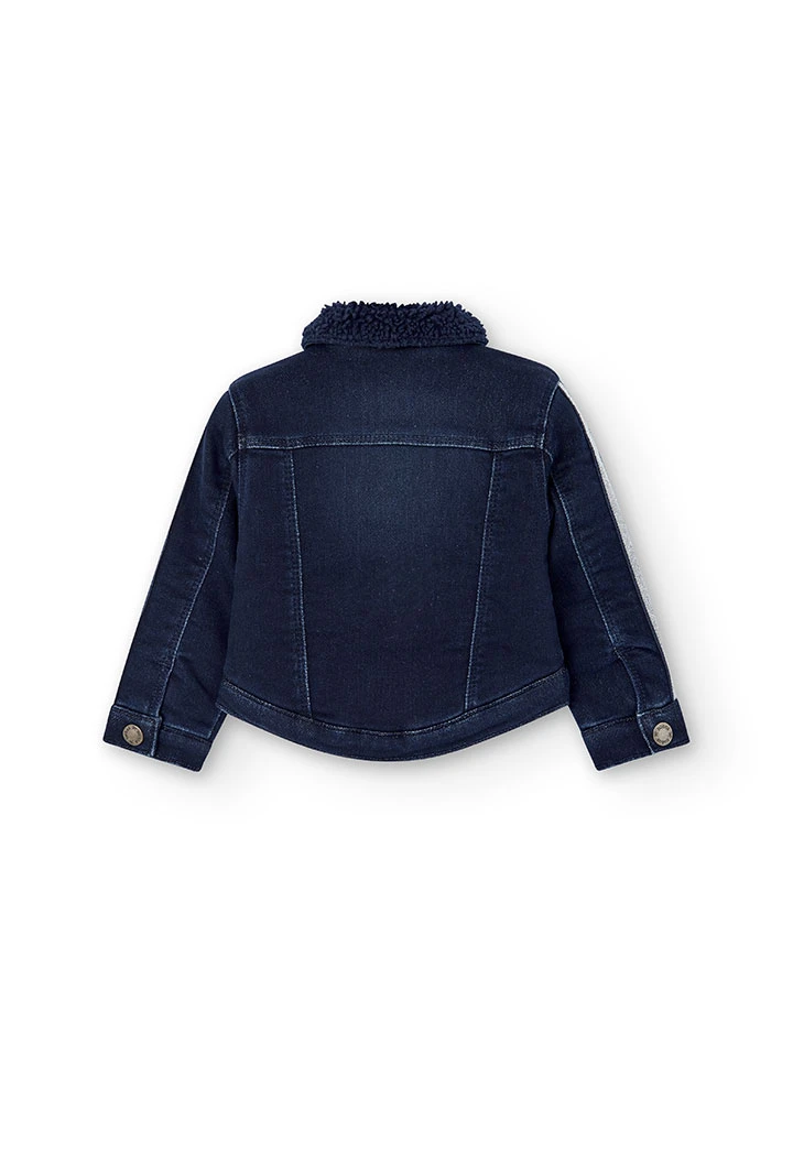 Veste en jean maille pour bébé -BCI