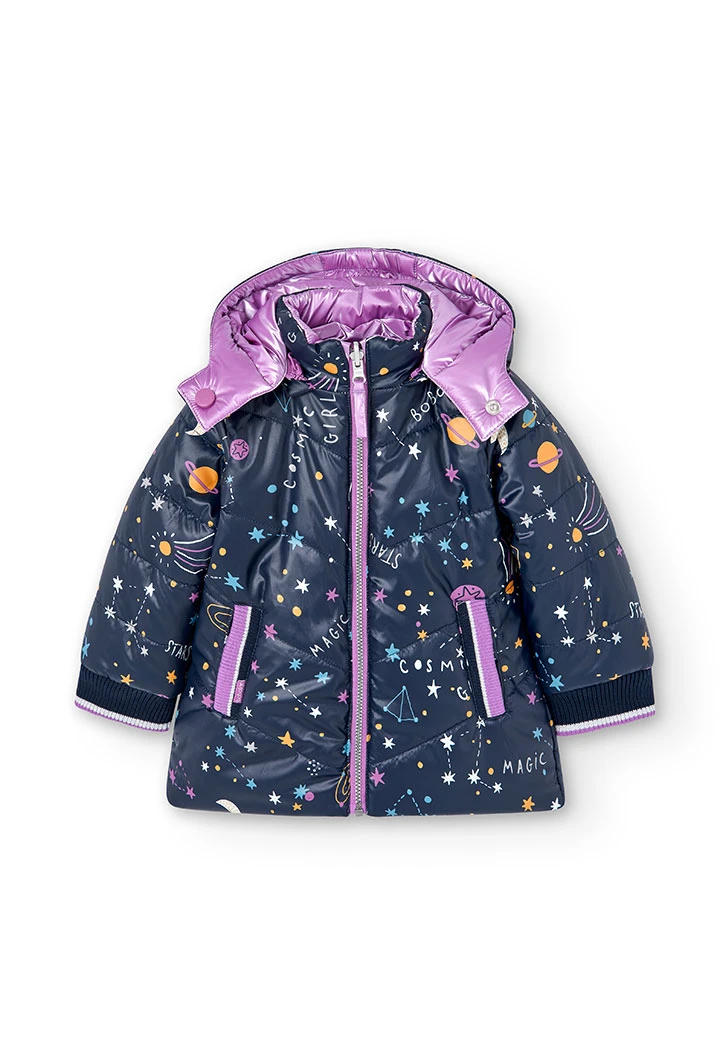 Parka réversible en toile technique pour bébé