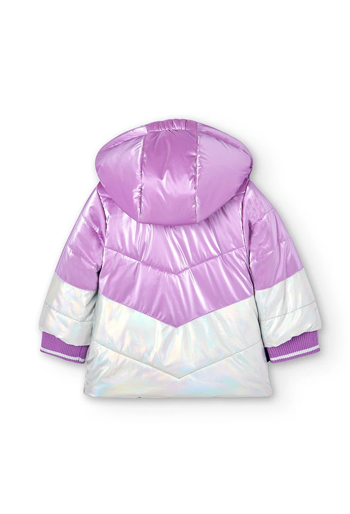 Parka réversible en toile technique pour bébé