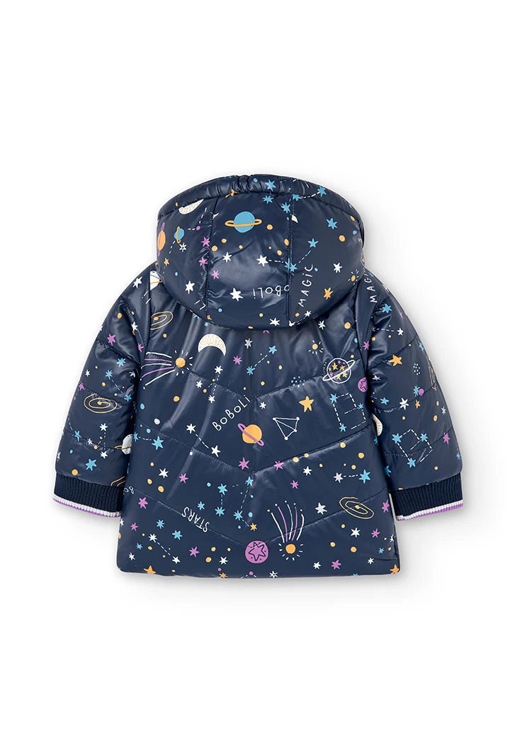 Parka réversible en toile technique pour bébé