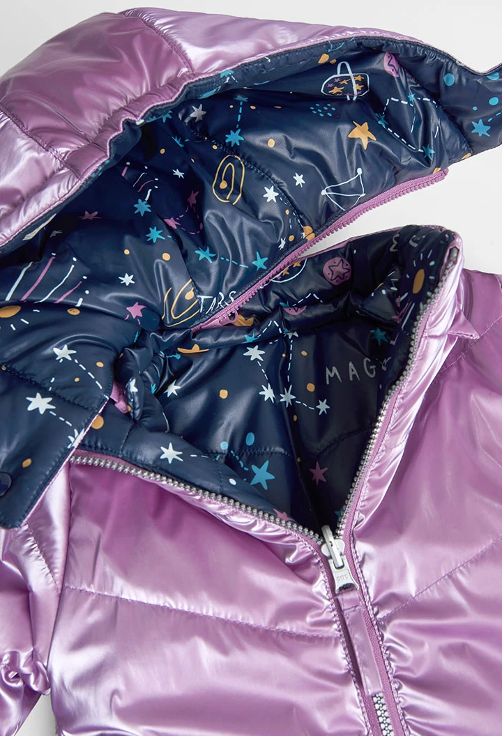 Parka réversible en toile technique pour bébé