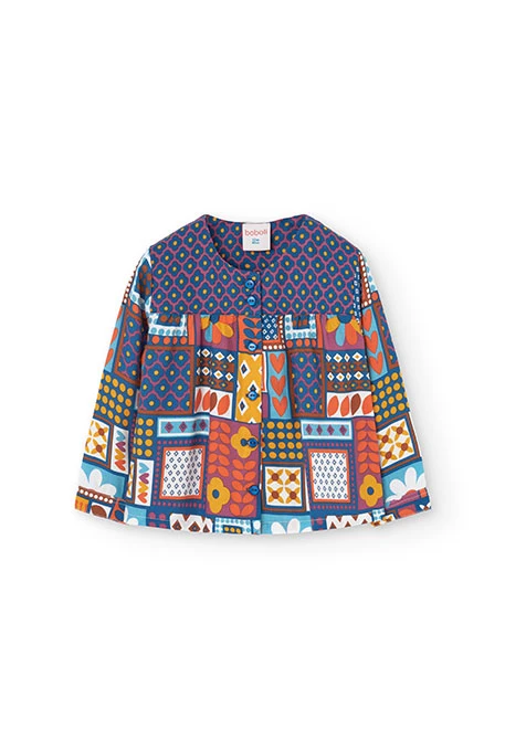 Blusa viella de bebé niña con estampado