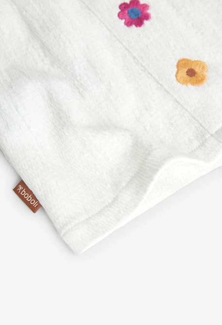 T-shirt  pour bébé fille en blanc