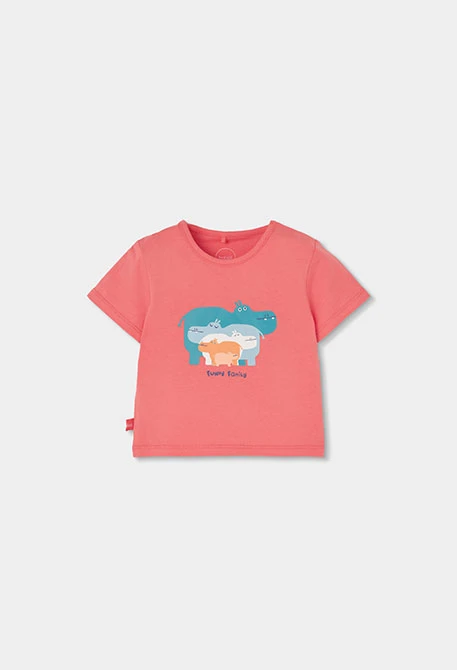 Baby orange cotton T-shirt