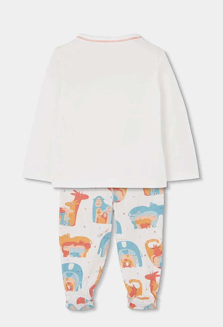 Set neonato stampato in cotone