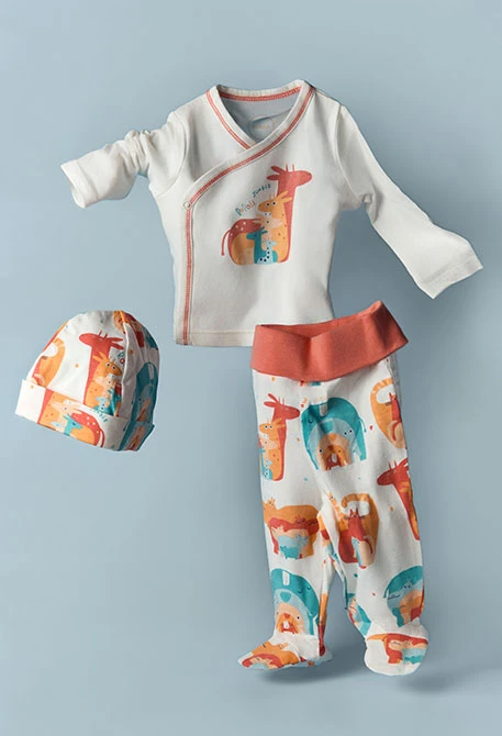 Conjunto bebé estampado algodón