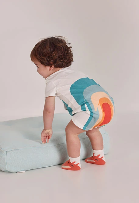 Babygrow de bebé algodão branco