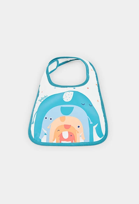 Pack de 2 bavoirs bébé coton blanc