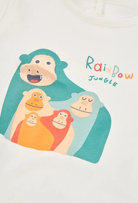 Babyset weißes Baumwoll-T-Shirt