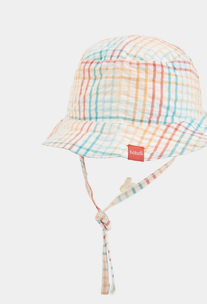 Baby checkered hat