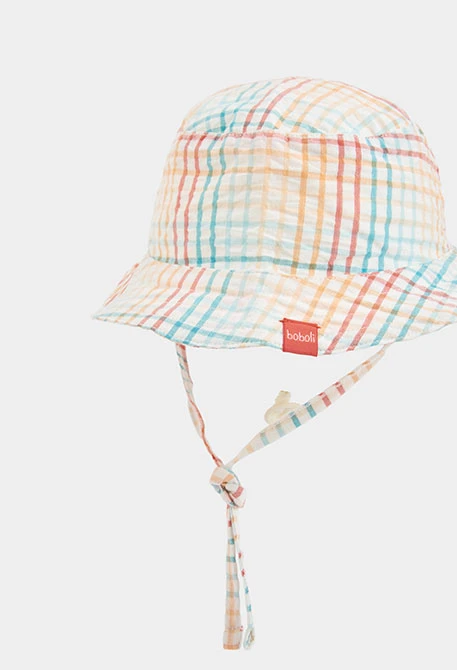 Baby checkered hat
