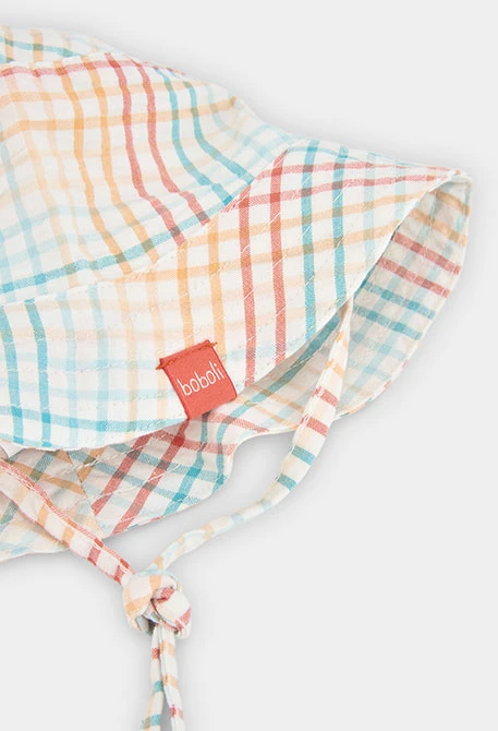Baby checkered hat