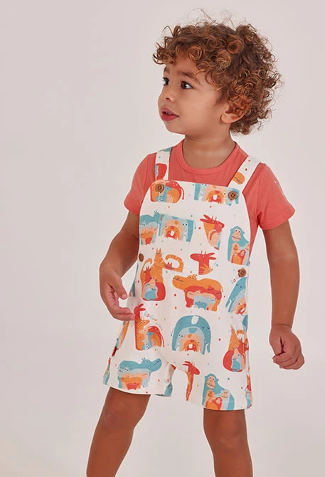 Set neonato cotone stampato