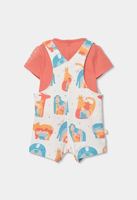 Conjunto bebé algodão estampado